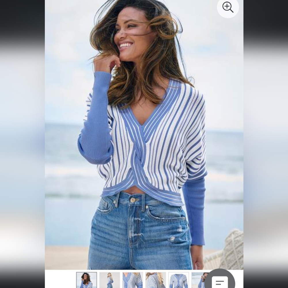 Venus twisted front sweater